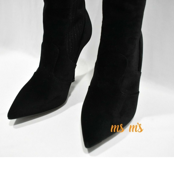 NIB FENDI Velvet stretch Knit over the knee boots - Picture 6 of 8